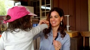 Julee Helps A Young Visitor Enjoy Her Time At The San Dieguito Heritage Museum